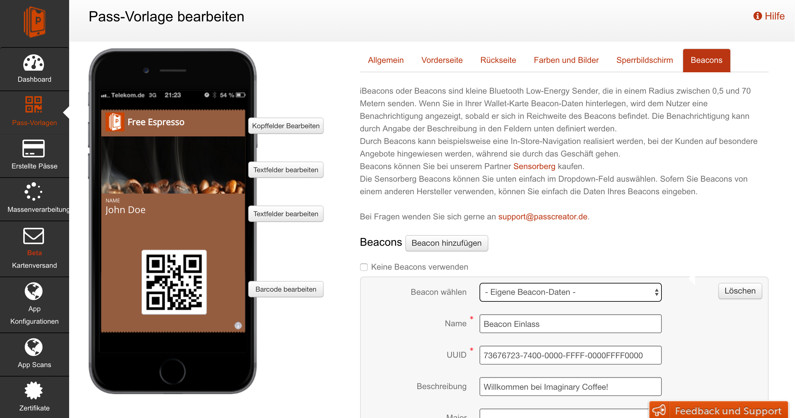 Mit iBeacons können per Bluetooth Erinnerungen angezeigt werden.