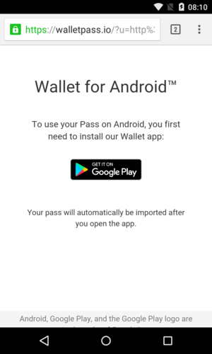 Wallet Passes App auf Android installieren