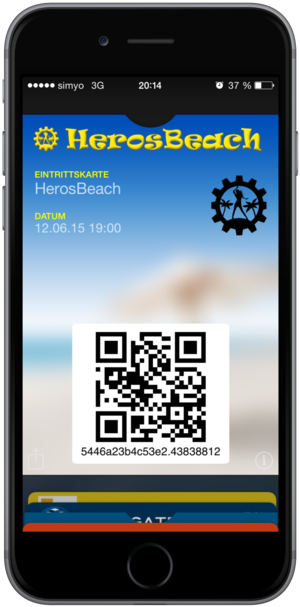 Wallet event ticket