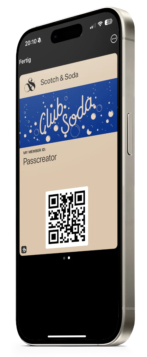 Apple Wallet pass on an iPhone