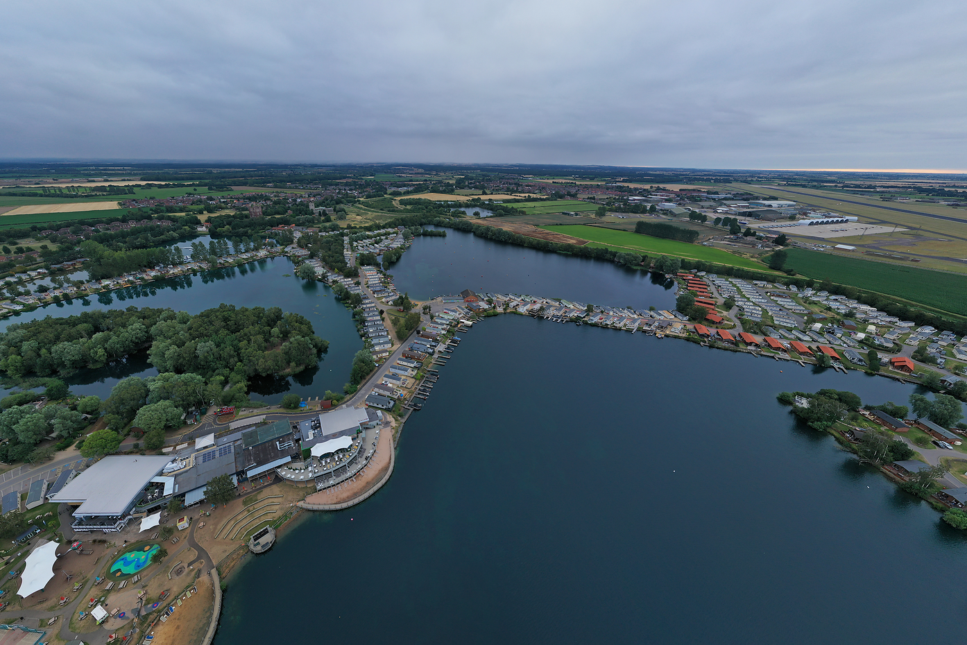 Aearial view of Tattershall Lakes.