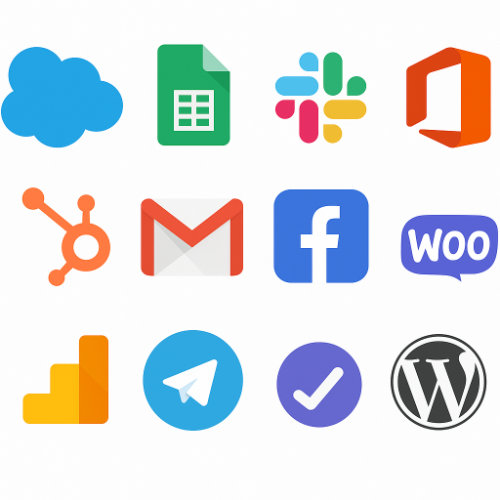 Icons von Apps, die von der Passcreator Workflow-Engine unterstütz werden