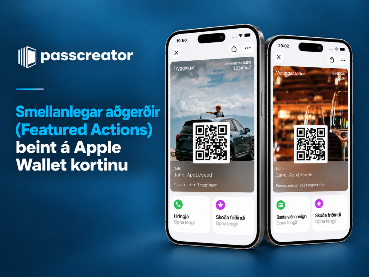 Apple Wallet-tryggðarkort: Featured Actions frá iOS 27