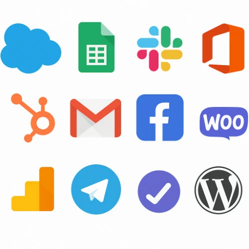 Icons of some of the apps that are integrated with Passcreator