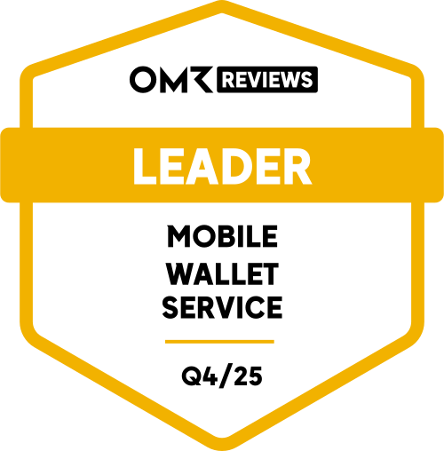 Passcreator is the leader in the Mobile Wallet Service category on OMR