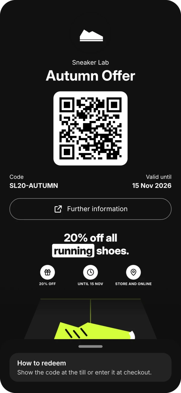 Mockup Sneaker Lab Offer (Google Wallet) ohne-controls