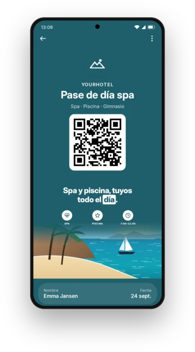 Pase de día para el spa de YourHotel en Google Wallet