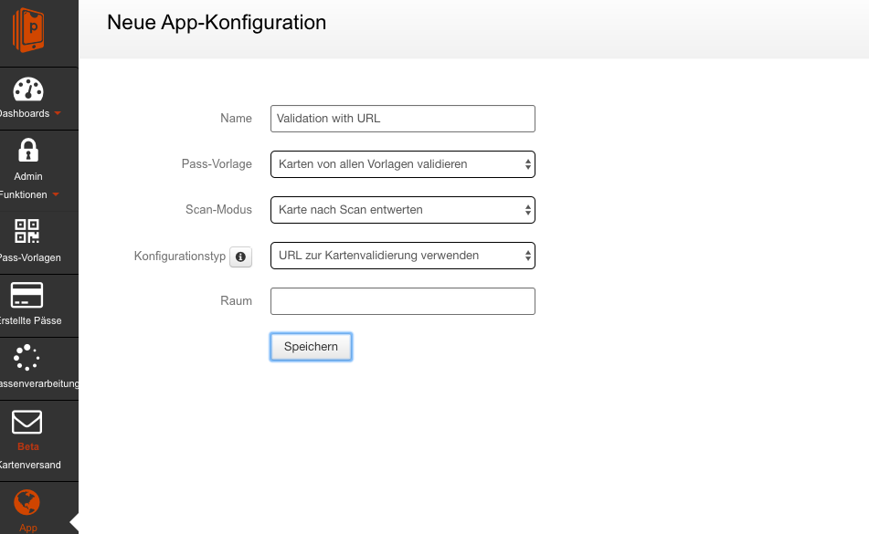 Konfiguration zur URL-Validierung erstellen