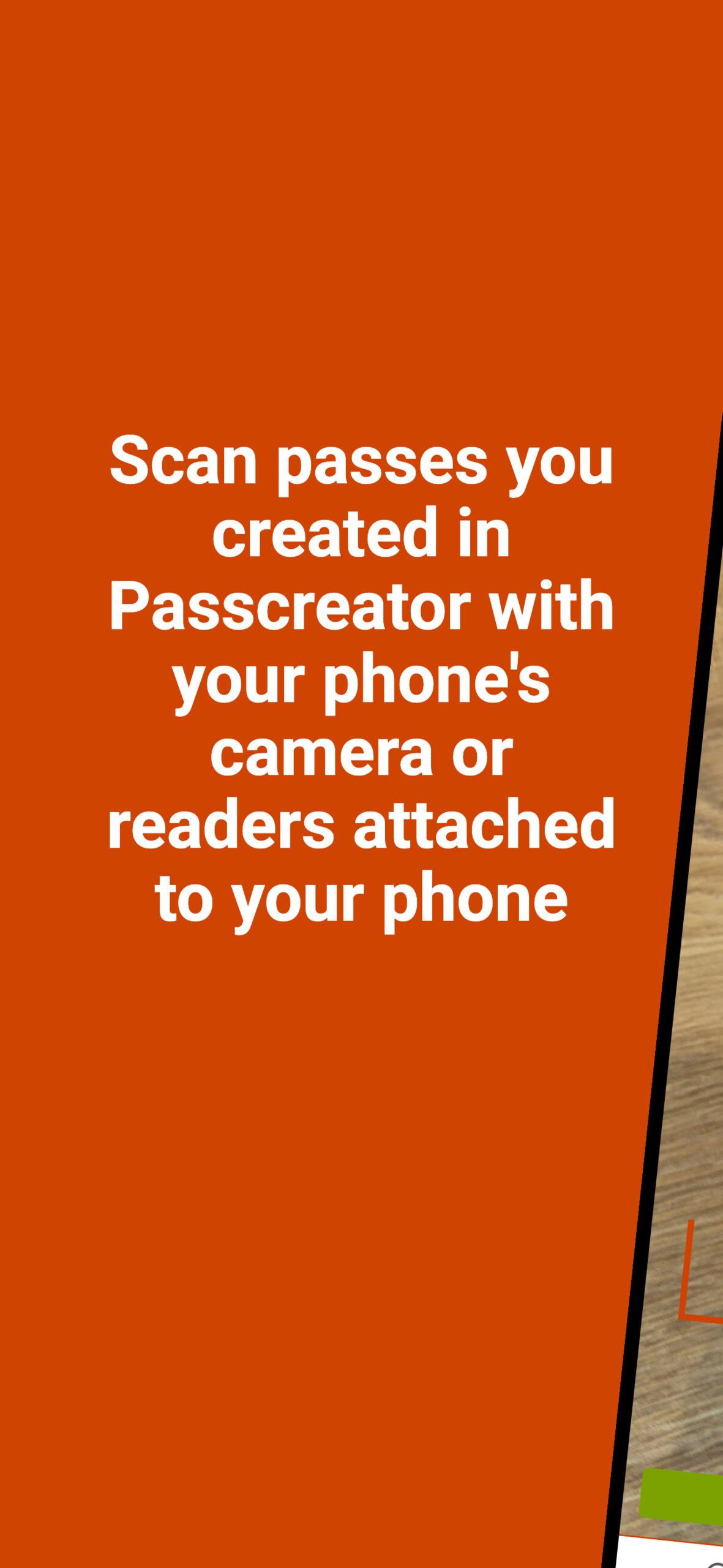Passcreator Smart Scan App Description