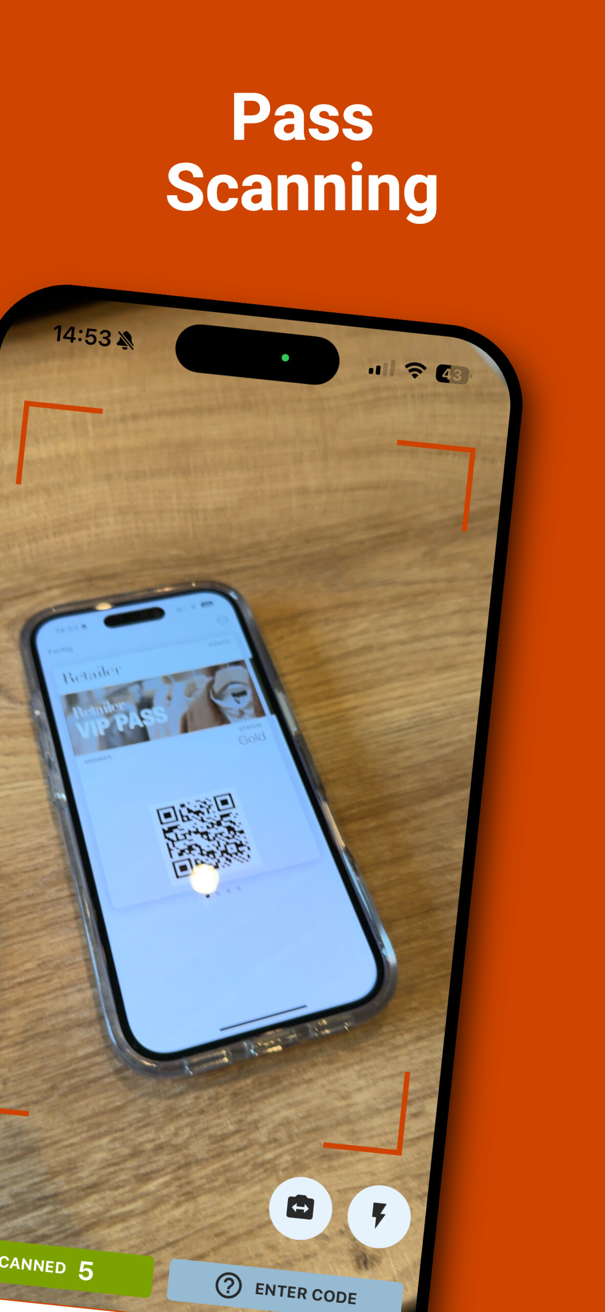 Scan passes using your phone's camera