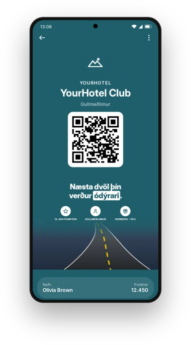 Meðlimakort YourHotel Club í Google Wallet