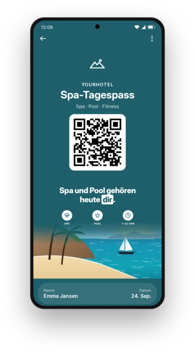 YourHotel Spa-Tagespass in Google Wallet