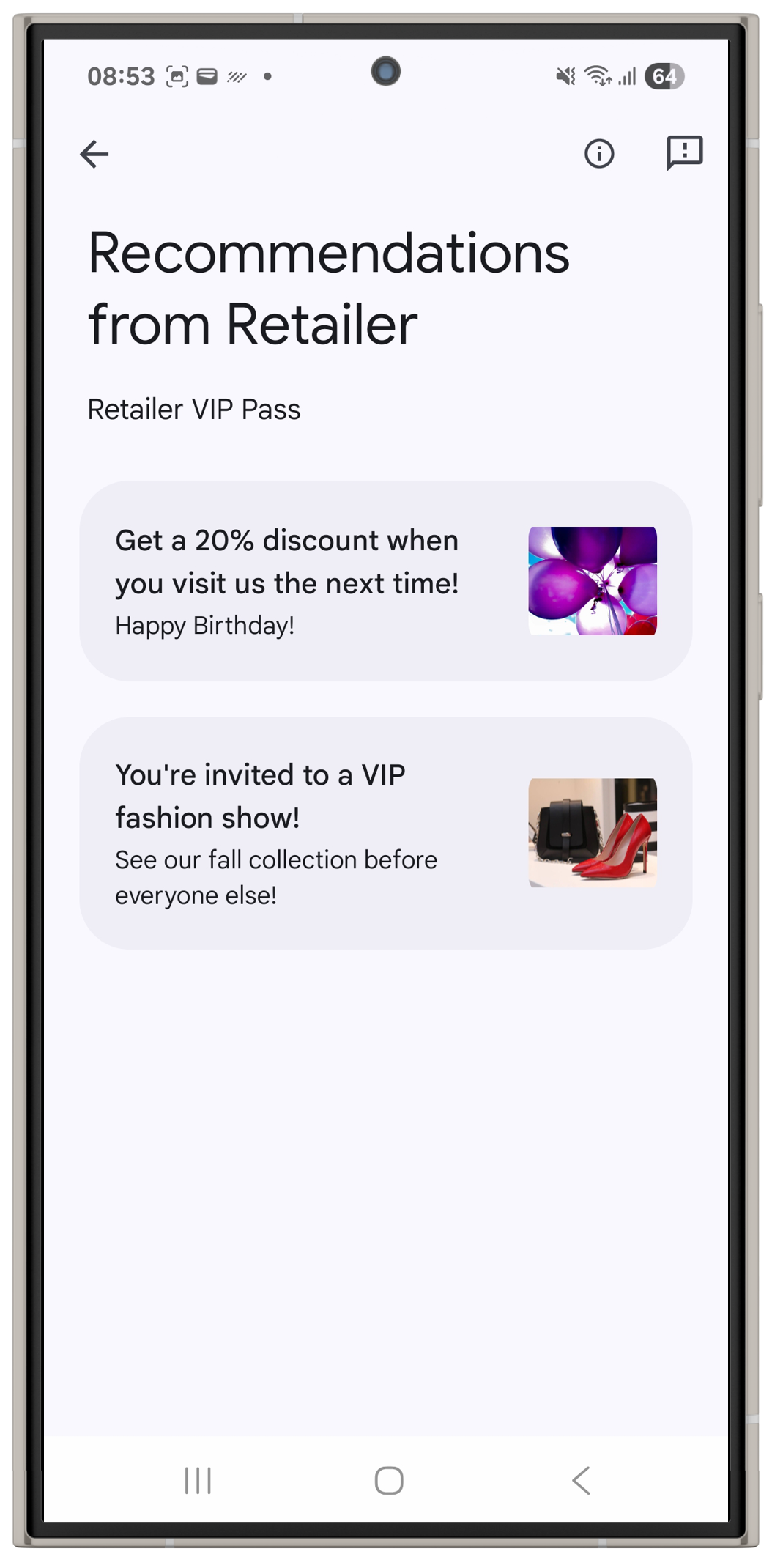 List of Value Added Opportunities in Google Wallet