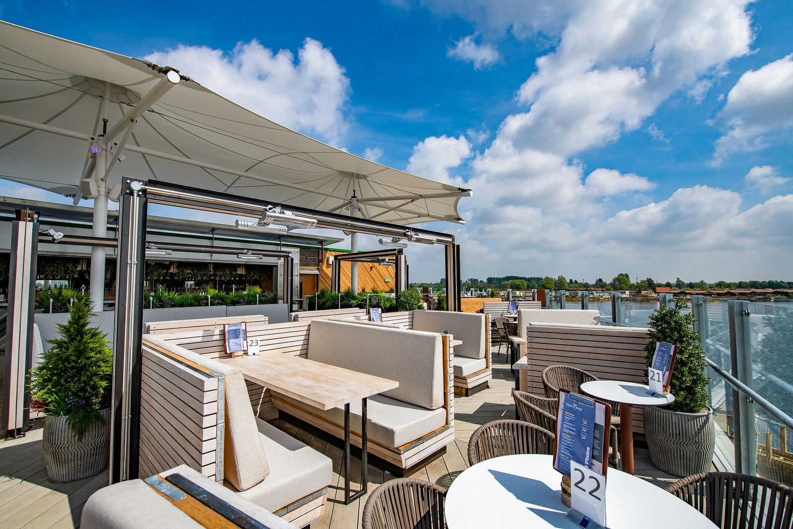 Lounge at Away Resorts, accessed with a Wallet guest pass